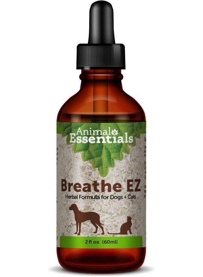 Animal Essentials Breathe EZ for Dogs & Cats - Pet Respiratory Support Supplement, Clear & Easy Breathing, Healthy Respiration, Herbal Formula - 2 Fl Oz - Image 1