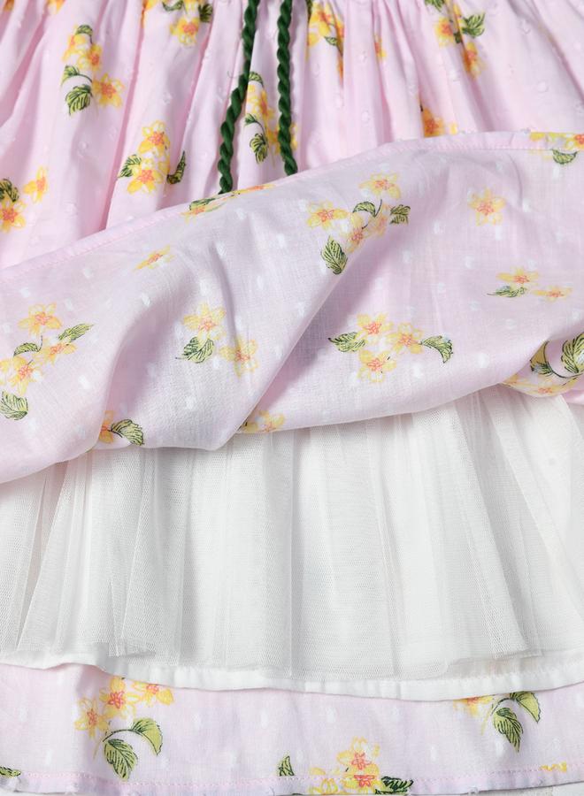 BELLA MODA Floral Crochet Dress - Image 5