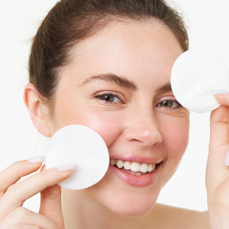 Intrinsics Premium 3â€ Large Cotton Rounds 2 Pack (50 Each) â€“ Cotton Pads for Face & Makeup Removal | Lint Free Wipes for Cleansing & Exfoliation | Hypoallergenic Dual-Sided Cotton Rounds - Image 3