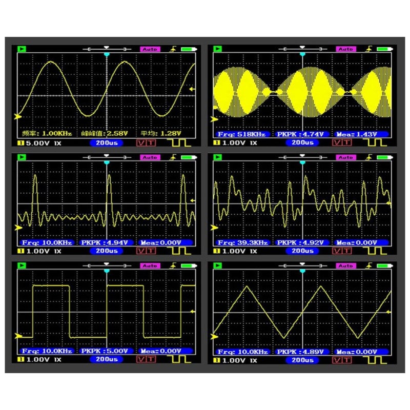 Oscilloscope 40MSa/s Sampling Rate 18MHz Bandwidth - Dual Trigger Modes Oscilloscope With ±400V AC/DC High Voltage Protection For Microcontroller Debugging Automotive Repair DIY Projects - Image 4