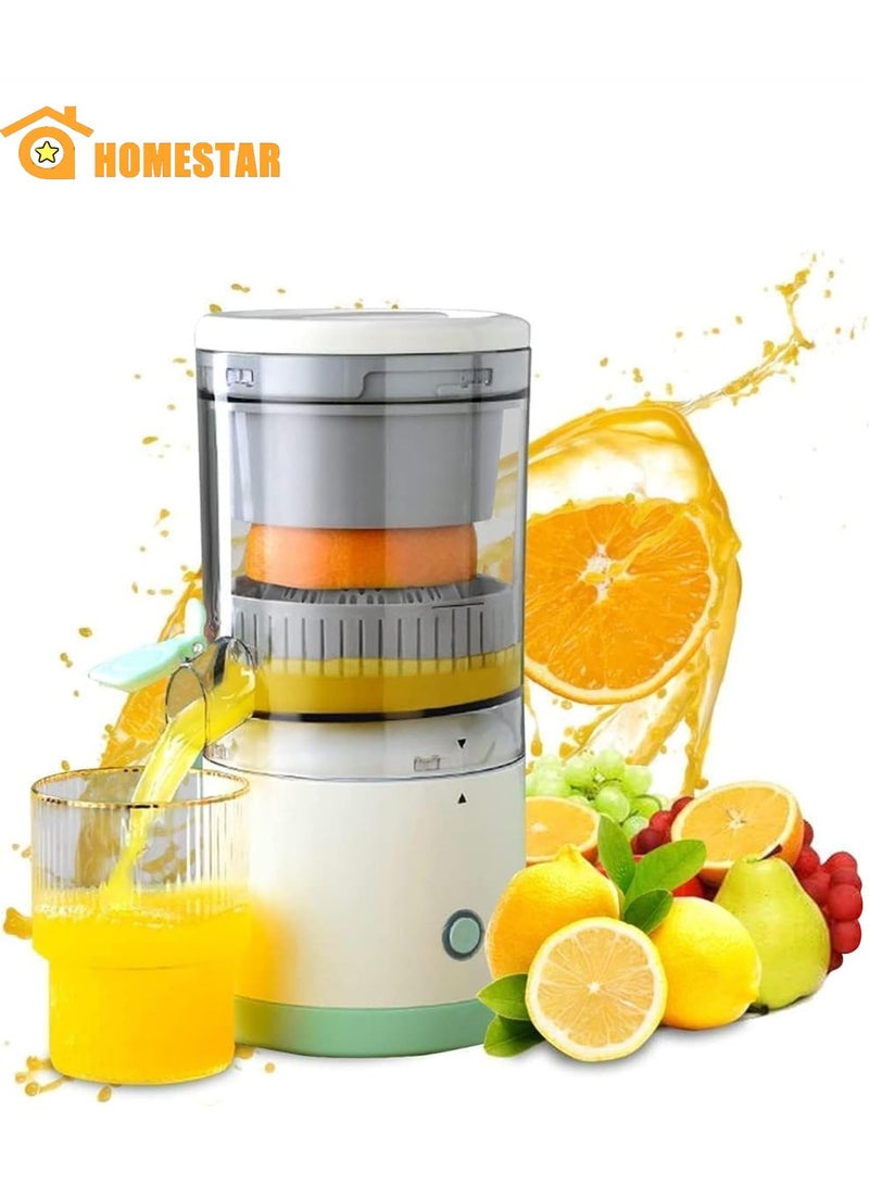 هومستر عصائر الحمضيات الكهربائية ، شحن USB وقوية ، متعددة الوظائف 1 زر سهل الصحافة آلة ضغط الليمون البرتقالي للمطبخ - Image 1