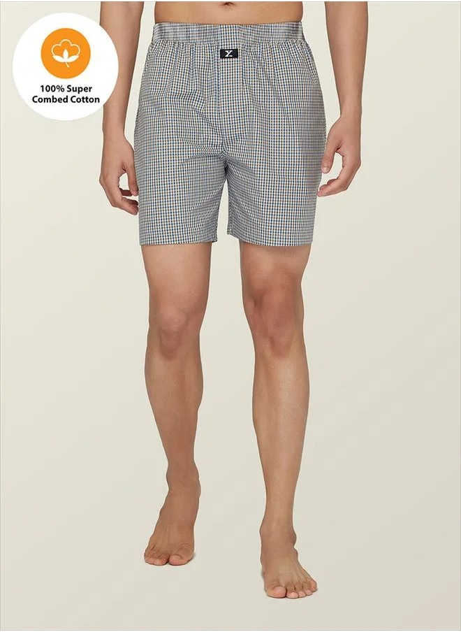 اكس واي اكس اكس Cotton Boxer Shorts with Elasticated Waistband by Styli