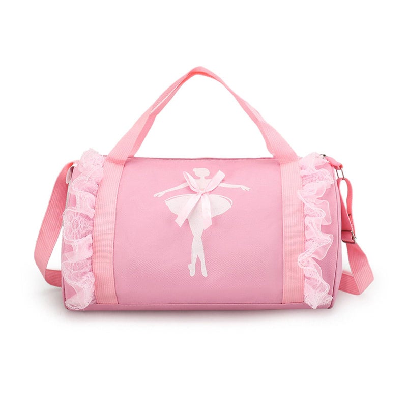 SEHXIM Cute Ballet Dance Backpack Tutu Dress Dance Bag Dance Bag Waterproof Small Duffle Bag Ballet Bags Gym Bag Pink - Image 2