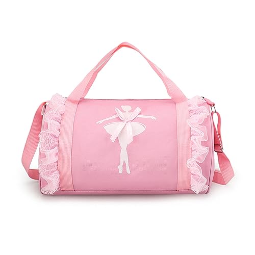 SEHXIM Cute Ballet Dance Backpack Tutu Dress Dance Bag Dance Bag Waterproof Small Duffle Bag Ballet Bags Gym Bag Pink - Image 1
