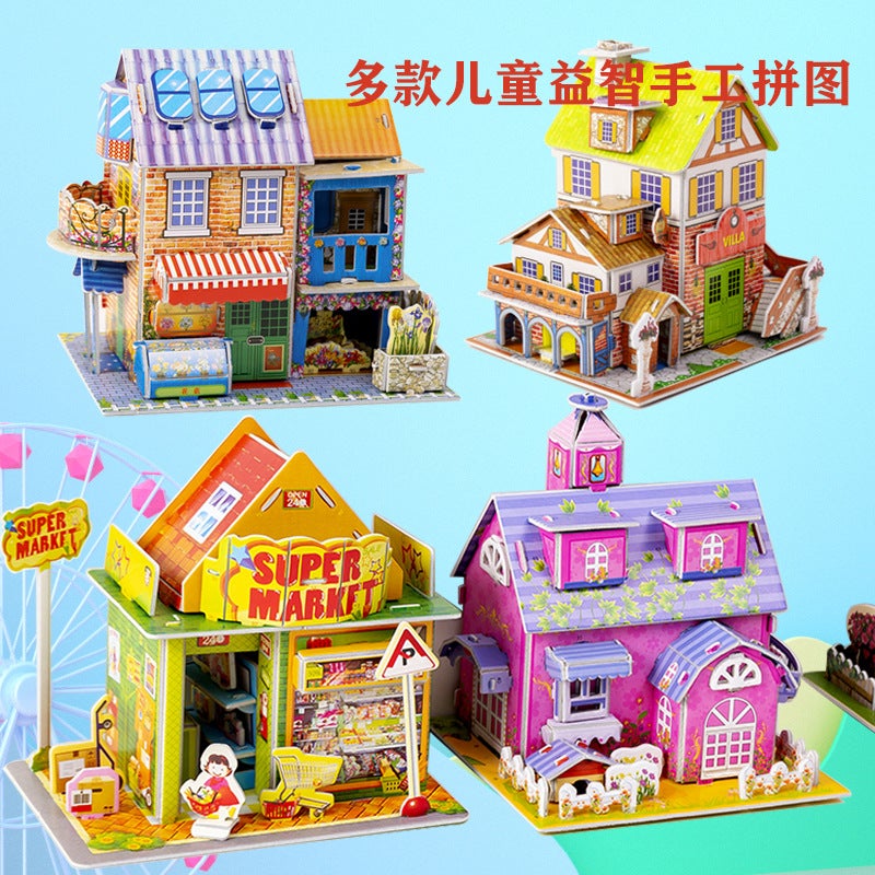 3D Three-Dimensional Puzzle Large Children'S Handmade Puzzle Diy Assembled Creative Model Kindergarten Student Gift - Image 3