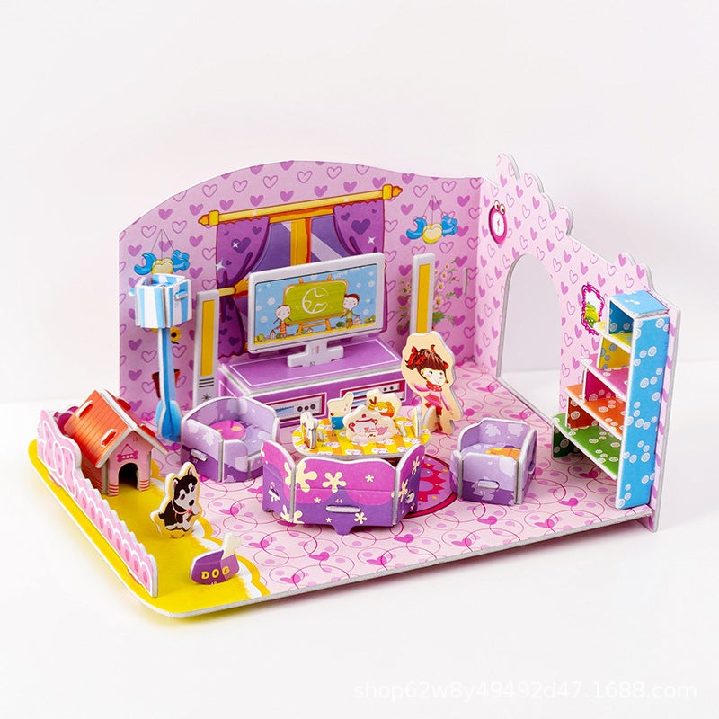 3D Three-Dimensional Puzzle Large Children'S Handmade Puzzle Diy Assembled Creative Model Kindergarten Student Gift - Image 1