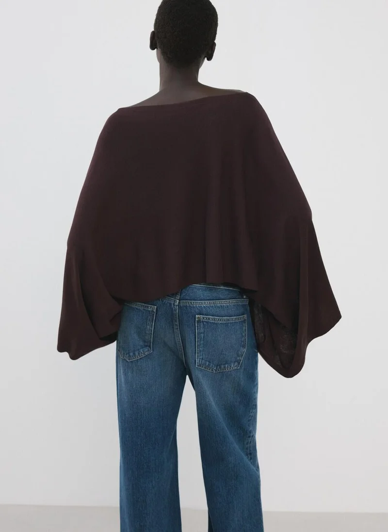 MANGO Asymmetrical knitted cape