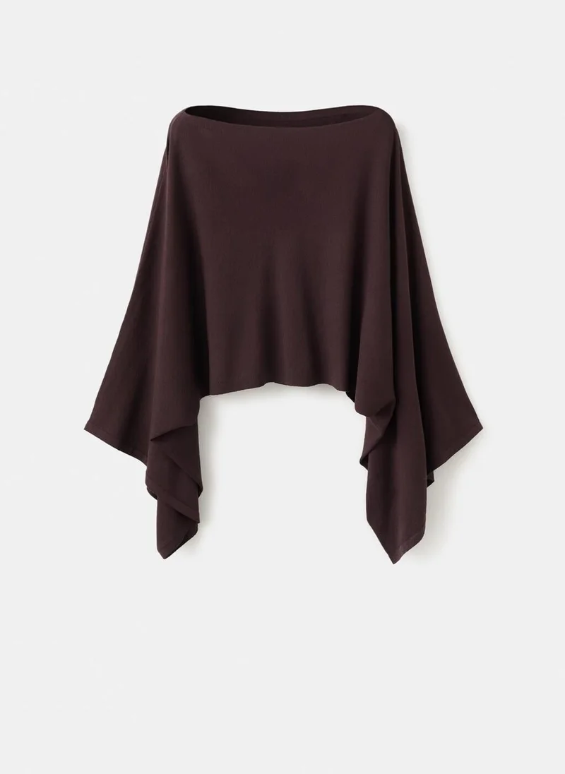 MANGO  Asymmetrical knitted cape for Women | Best Price UAE
