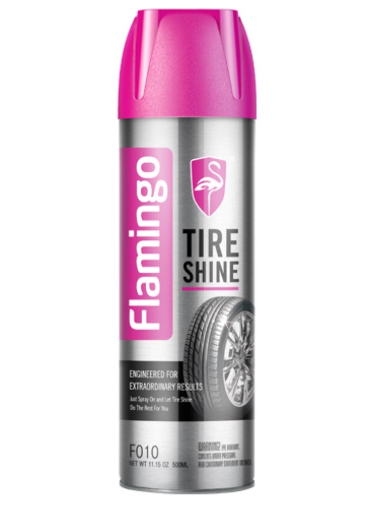 Flamingo Tire Shine Spray 500 ML - Image 1