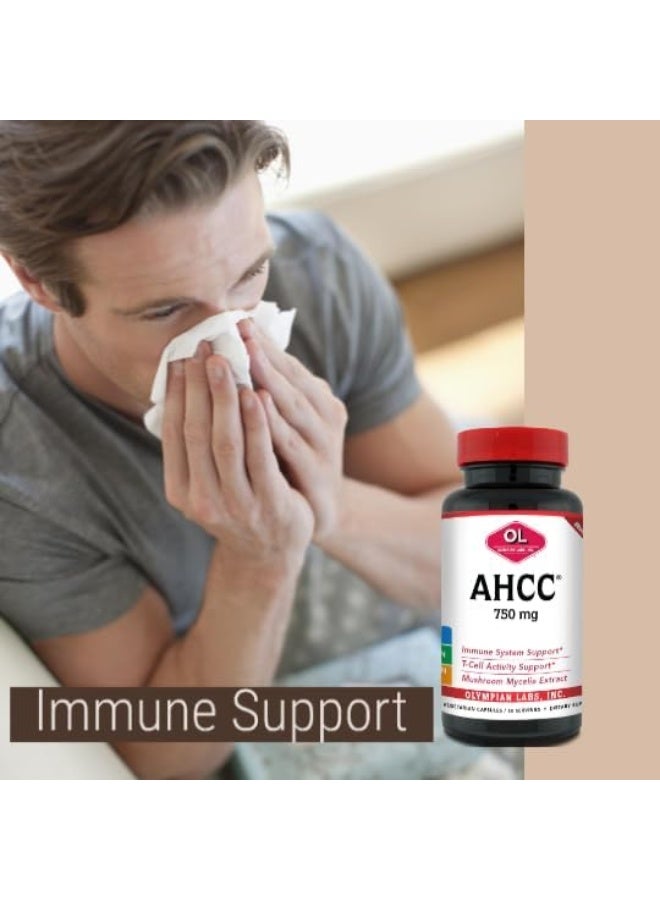 Olympian Labs Premium AHCC Supplement–750mg of AHCC per Capsule–Supports Immune Health, Liver Function, and Natural Killer Cell Activity- 60 Caps - Image 3