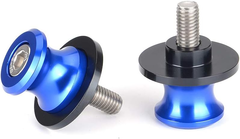 Goldfire 2pcs 8MM M8 X1.5 Motorcycle Swing arm Sliders Spools CNC Swing Arm Stand Screw for Kawasaki Z650 Z800 Z900 Z1000 Accessories(Blue) - Image 3