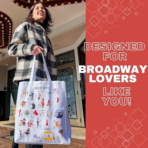 UTOPISH Broadway Tote Bag and Cosmetic Bag Set - Gifts for Musical Theatre Lovers - 26 Unique Designs for Broadway Musical Gifts - Image 2