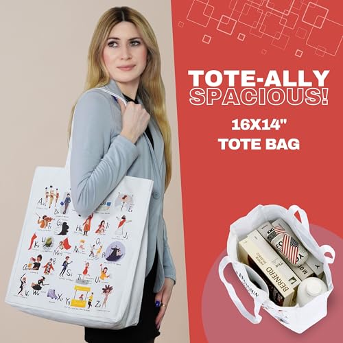 UTOPISH Broadway Tote Bag and Cosmetic Bag Set - Gifts for Musical Theatre Lovers - 26 Unique Designs for Broadway Musical Gifts - Image 4