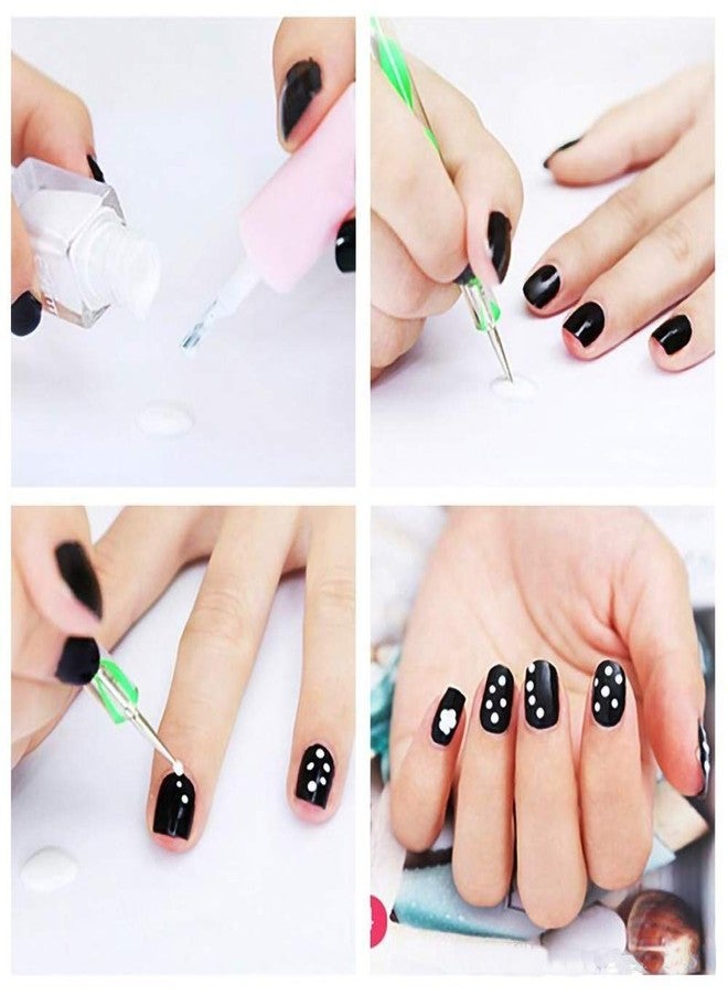 EDO MAC Multicolor 5 pieces Nail Art Dotting Marbleizing Tool Pen for Nail Decoration Stamping(NS-Doting Pen) - Image 4