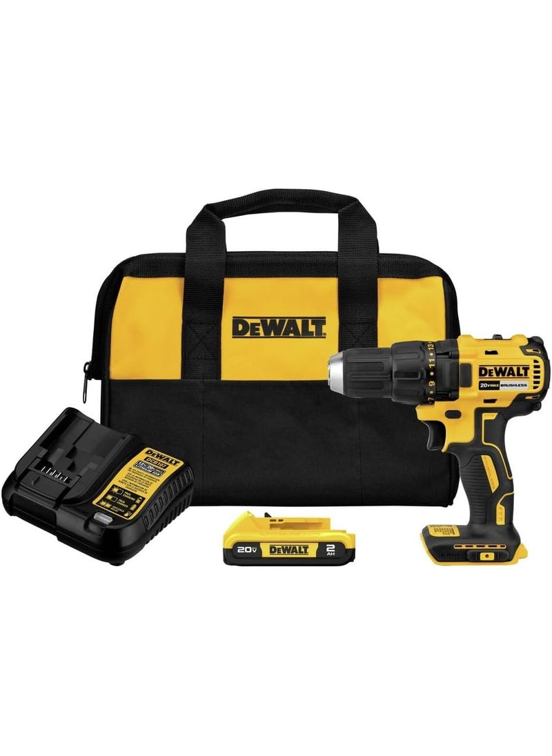 DEWALT DEWALT 20V MAX Cordless Drill Driver 12 Inch 2 Speed XR 20 Ah Battery and Charger Included DCD777D1 