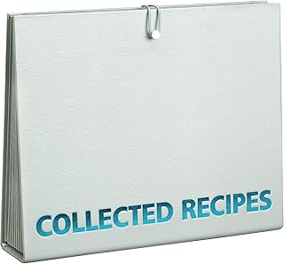 Meadowsweet Kitchens Meadowsweet Kitchens Accordion File Recipe Organizer - Turquoise & Gray - Image 1