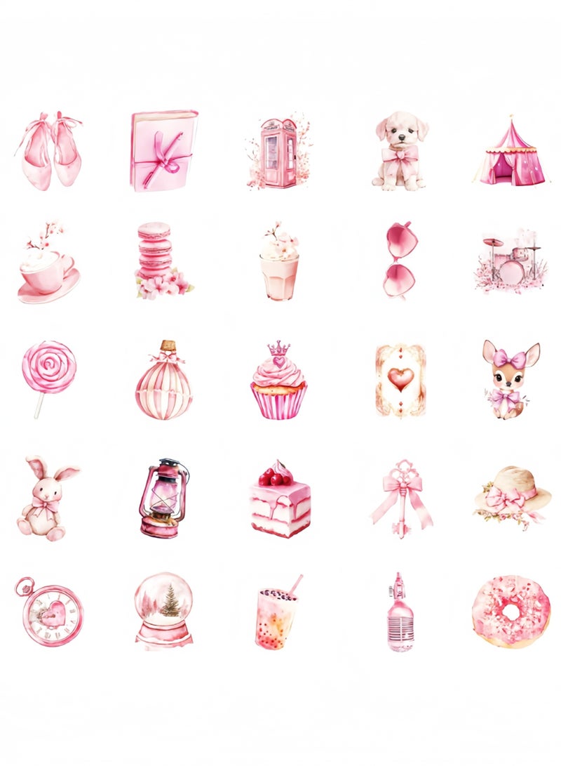 100Pcs Holographic Magic World Scrapbook Stickers Glitter Resin Sticker Transparent Waterproof Shiny Waterproof Water Bottles Cup Stickers for Phone Case Albums Journaling - Image 5