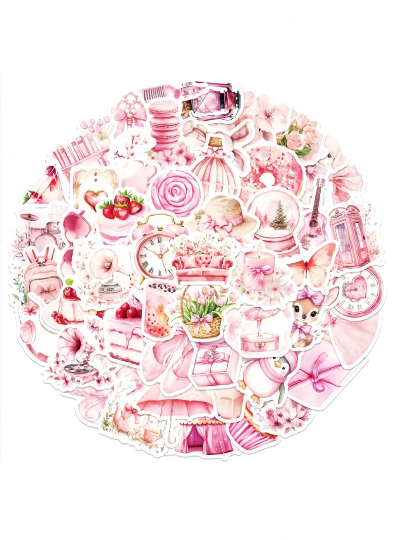 100Pcs Holographic Magic World Scrapbook Stickers Glitter Resin Sticker Transparent Waterproof Shiny Waterproof Water Bottles Cup Stickers for Phone Case Albums Journaling - Image 2