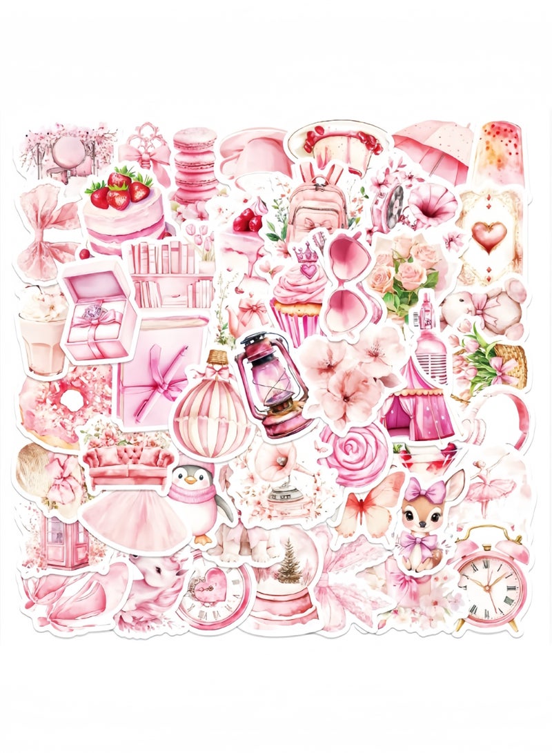 100Pcs Holographic Magic World Scrapbook Stickers Glitter Resin Sticker Transparent Waterproof Shiny Waterproof Water Bottles Cup Stickers for Phone Case Albums Journaling - Image 1