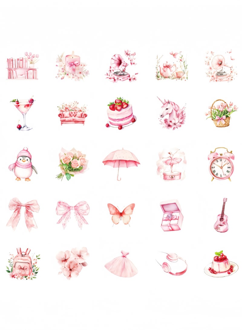 100Pcs Holographic Magic World Scrapbook Stickers Glitter Resin Sticker Transparent Waterproof Shiny Waterproof Water Bottles Cup Stickers for Phone Case Albums Journaling - Image 4