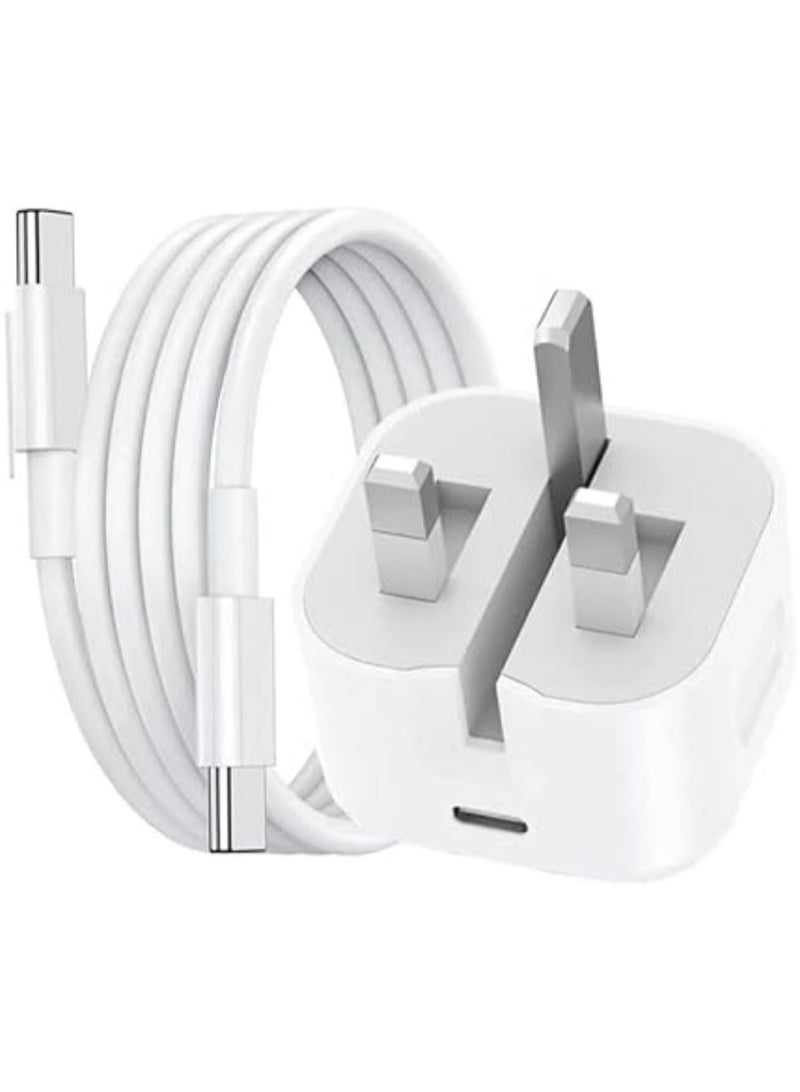 Beauenty Type C Charger with Braided Cable, C Type 35W Fast Charging Adapter, Universal Charger for iPhone charger 15,16 Pro Max/15,16 Pro/15,16 Plus, iPad, Samsung S25/24/23 Ultra, Xiaomi, Fast Charging - Image 1