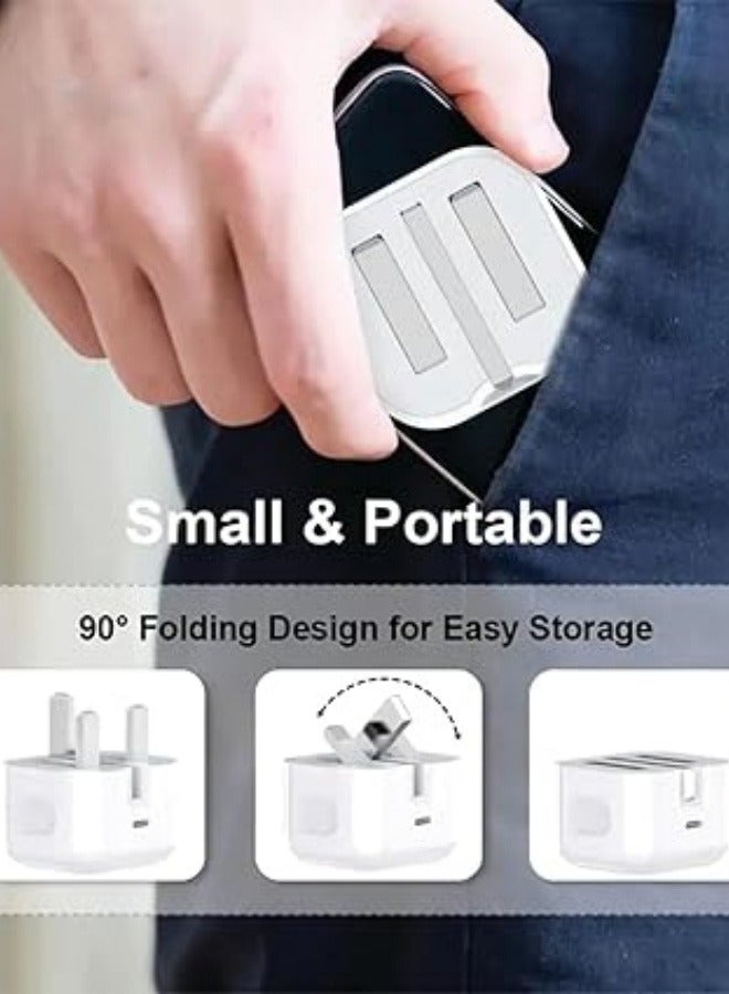 Beauenty Type C Charger with Braided Cable, C Type 35W Fast Charging Adapter, Universal Charger for iPhone charger 15,16 Pro Max/15,16 Pro/15,16 Plus, iPad, Samsung S25/24/23 Ultra, Xiaomi, Fast Charging - Image 3