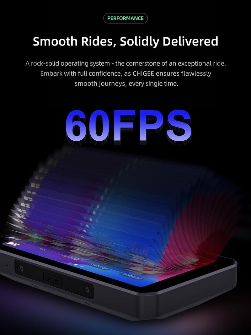 CHIGEE AIO-5Play Motorcycle Carplay Android Auto GPS Navigation System, 5" IPS LCD 60FPS, 5G Wi-Fi BT, IP68 Waterproof, Support Siri Google Assistant, Dedicated App - Image 3