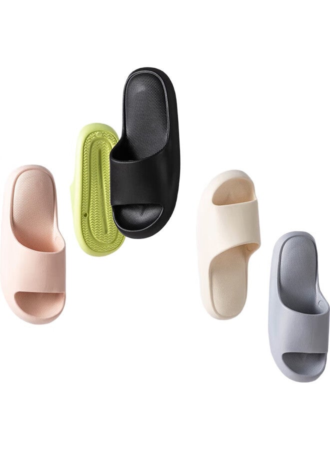 Miniso Miniso Air Cushion Series Men'S Bathroom Slippers, Gray