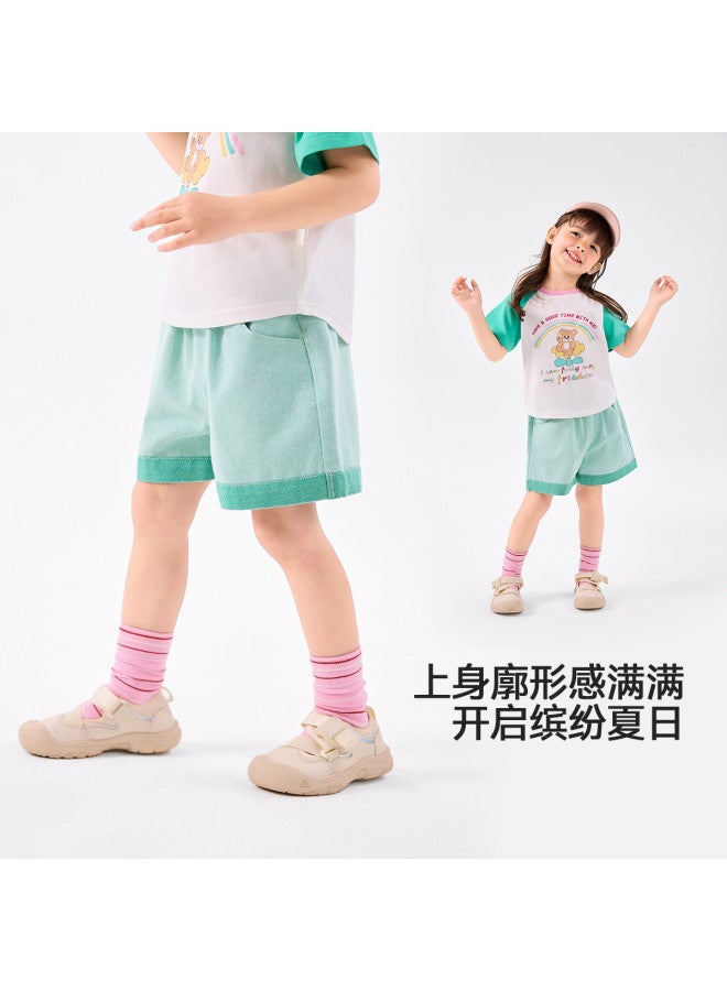 Doodle Home girls' Shorts Summer Cute Toddler Sports Pants Baby Casual Trousers - Image 5