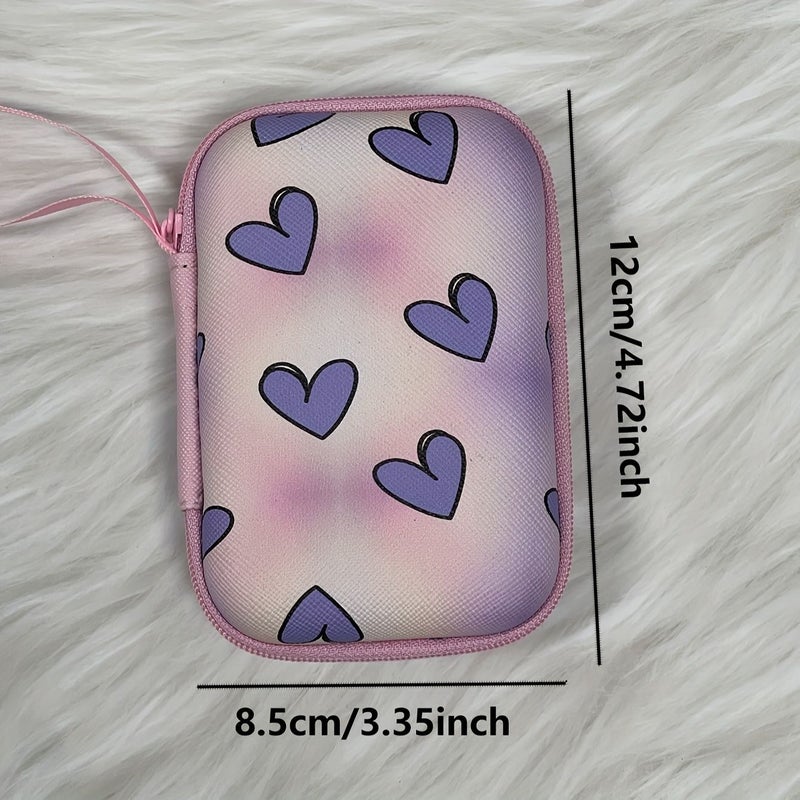 Multifunctional Digital Storage Box For Earphone Charger Data Cable Colorful Butterfly Hard Shell Protective Case Small Portable Essential For Going Out Square Wireless Earphone Protective Box Easy To Take Safe Protection - Image 2