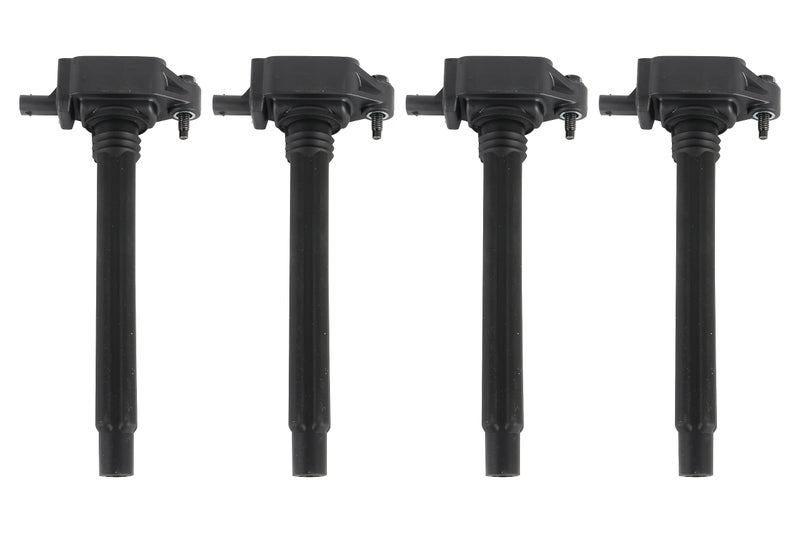 Ignition Coil Pack Set of 4 Compatible with Chrysler Dodge Fiat Jeep and Ram 24L Engines 200 Dart 500X Cherokee Compass Renegade ProMaster City Replaces UF754 UF751 68242286AA