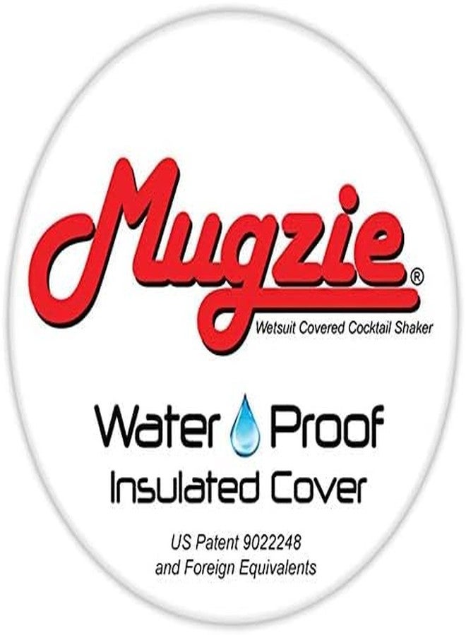 موجزي كوب خلط كوكتيل من ماركة Mugzie سعة 20 أونصة مع غطاء عازل لبدلة الغوص - أسود - Image 5