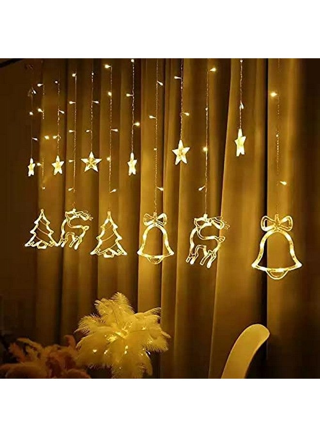 the purple tree The Purple Tree Christmas Reindeer LED Curtain Lights -2.5 M (Pack of 1) Warm White, Lights for Christmas, Christmas Lights, Led Curtain Light, Festive Light, - Image 5