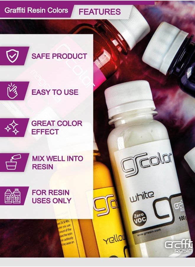Graffiti Resin Graffiti Resin Color White 100ml  - Image 2