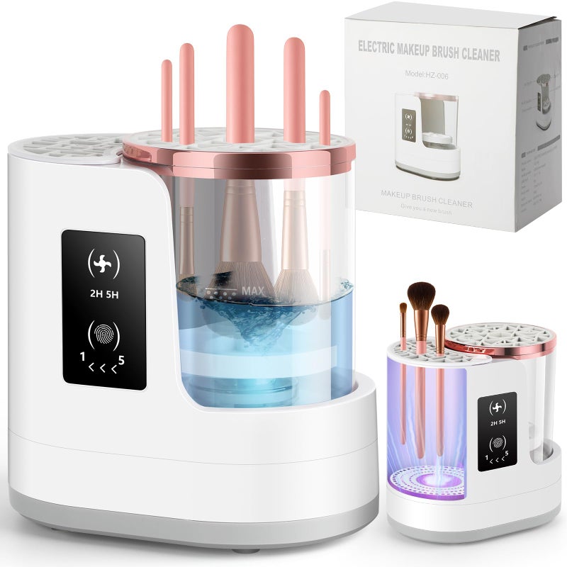 CAPOT 3 IN 1 Electric Makeup Brush Cleaner & Dryer Machine with Automatic Cleaning and Drying Functions, Portable USB Design with Smart Touch Controls for All Brush Sizes, Perfect Gift for Makeup Lovers - Image 1