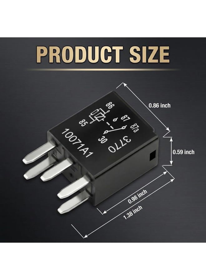 HOPUT 2pcs G8V-RH-1C7T-R-DC12 - Power Relay, 12vdc 7866 D1780C 301-1C-C-R1-U01 GM Original Equipment Black Multi-Purpose Relay Fuel Pump Relay - Image 5