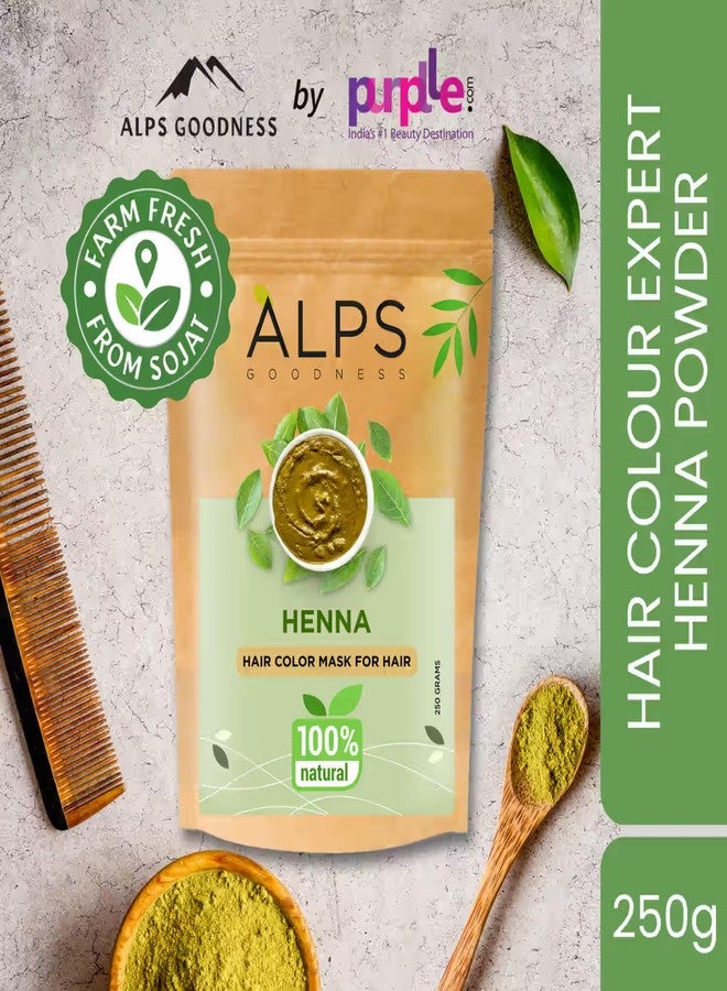 Alps Goodness Henna Hair Color Powder | 100% Natural Powder for Conditioning & Shine | Helps Enhance Natural Hair Tone | Smoothens & Softens Hair | For All Hair Types | 8.82 Oz (250g) - Image 2