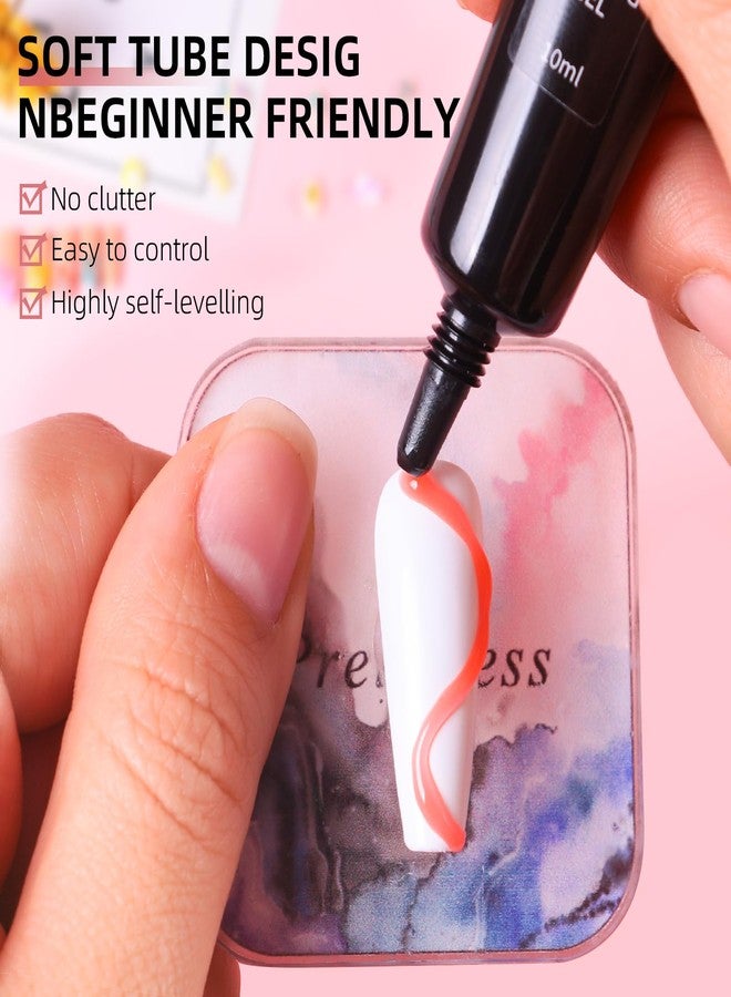 DOUBORQ جل تشكيل الأظافر ثلاثي الأبعاد بـ 12 لون - 10 مل لكل منها، مزهر و mold، طقم طلاء DIY طويل الأمد - Image 3