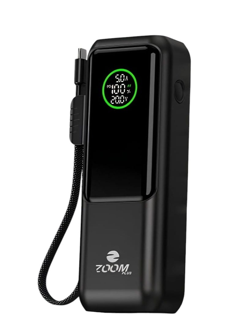 زوم بلس باور بانك 20000 مللي أمبير/ساعة شحن سريع 100 وات تصميم صغير الحجم وشاشة رقمية لعرض مستوى البطارية المتبقي - Image 1