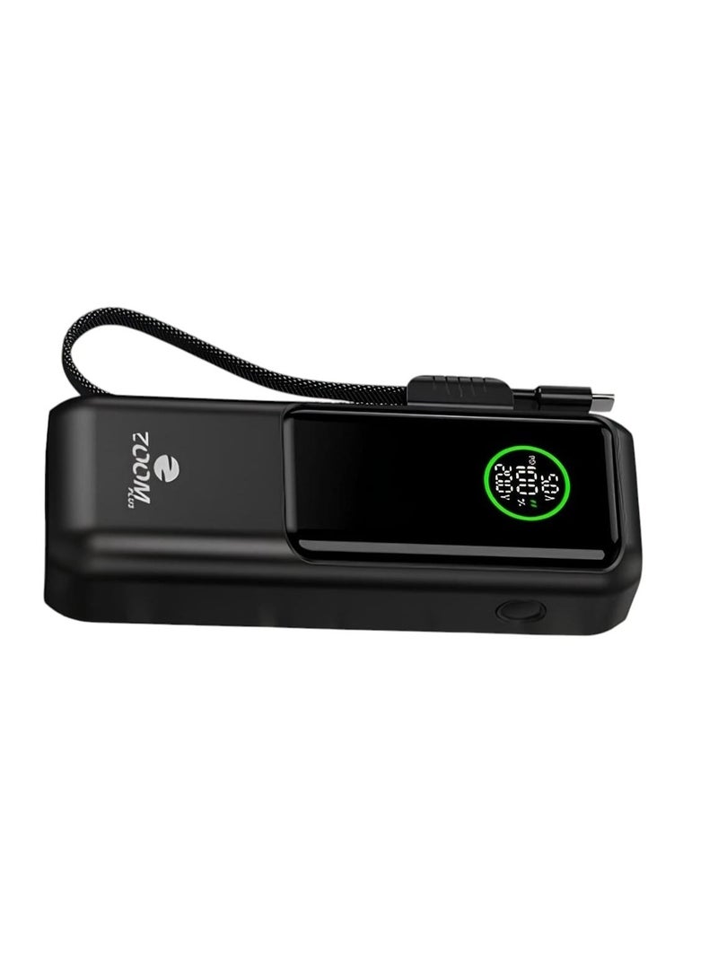 زوم بلس باور بانك 20000 مللي أمبير/ساعة شحن سريع 100 وات تصميم صغير الحجم وشاشة رقمية لعرض مستوى البطارية المتبقي - Image 2