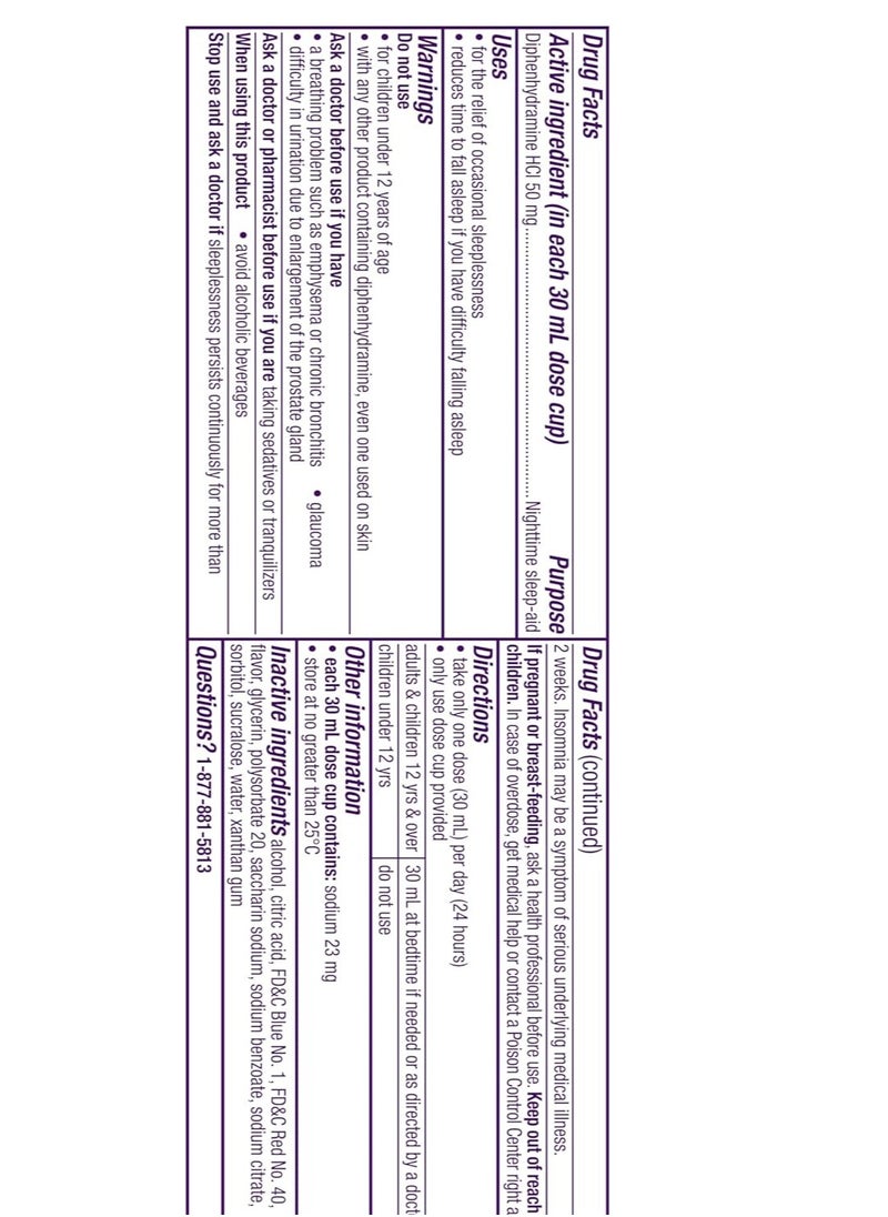 Nighttime Sleep Aid, Diphenhydramine HCl, 2x12 oz Twin Pack - pzsku/Z0BE502D902DE84F099CAZ/45/_/1732194696/ce65bfcd-19e4-4539-98bb-3047867c67e8