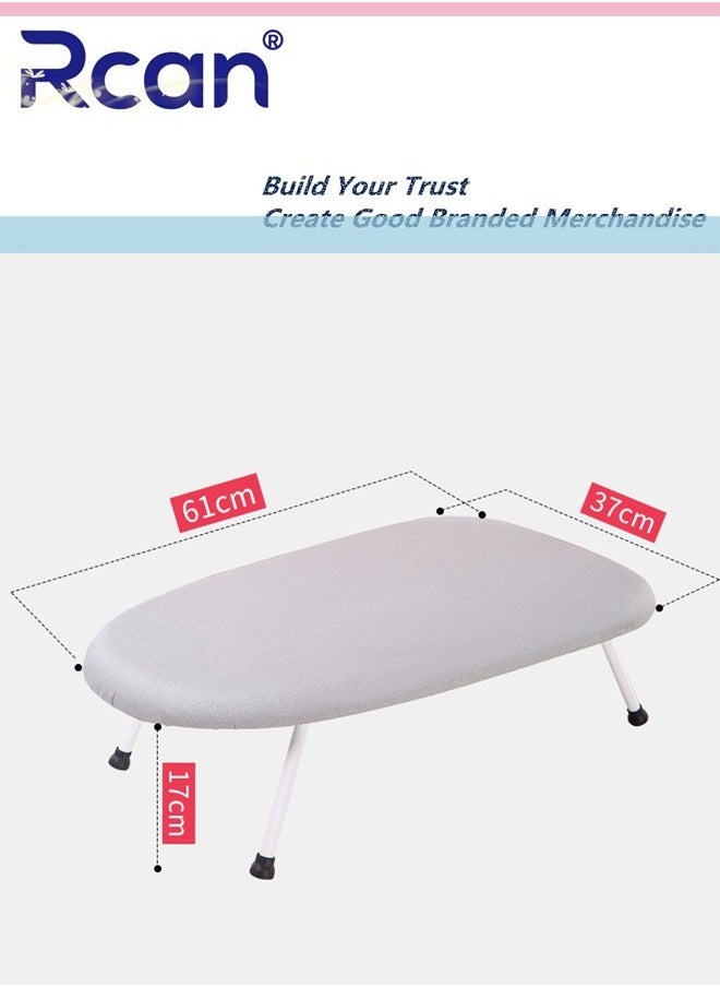 Portable Household Tabletop Ironing Board with Folding Legs with Solid Steam Iron Rest For Home Dorm Small Spaces Travel Use