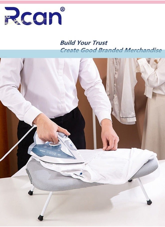 Portable Household Tabletop Ironing Board with Folding Legs with Solid Steam Iron Rest For Home Dorm Small Spaces Travel Use