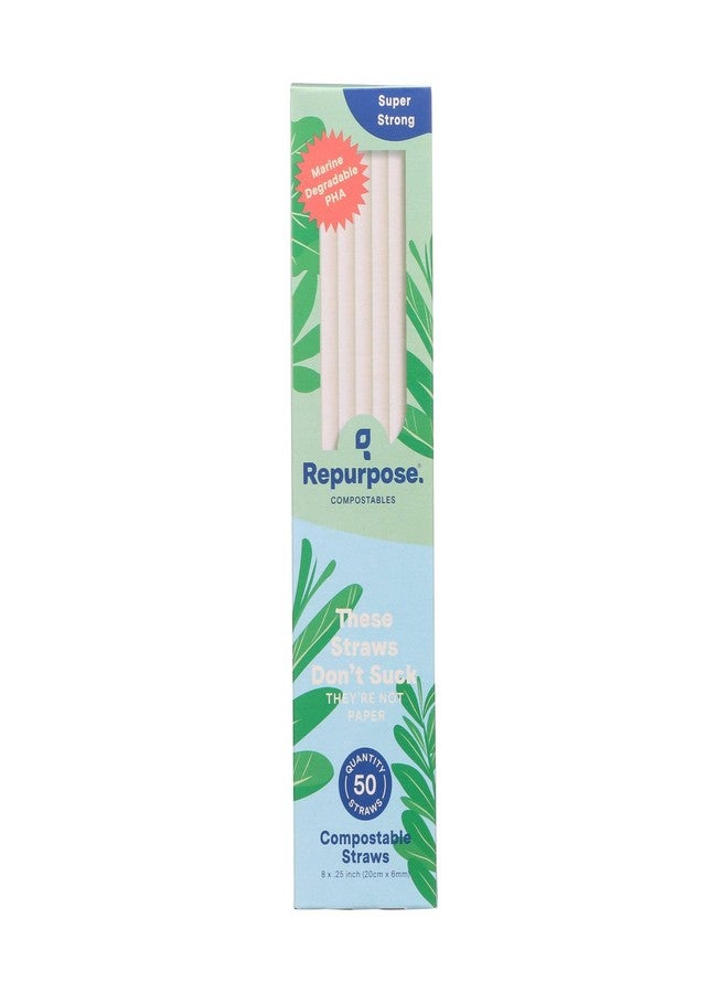 Repurpose Compostables Repurpose, Eco-Bendy Straw, 50 Count - Image 1