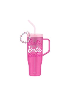 Miniso Stay refreshed with this Barbie Collection plastic tumbler, featuring a 1250ml capacity and convenient straw. 