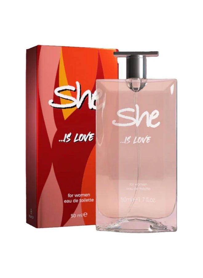 SHE IS LOVE EDT Women - 50ml - Image 1