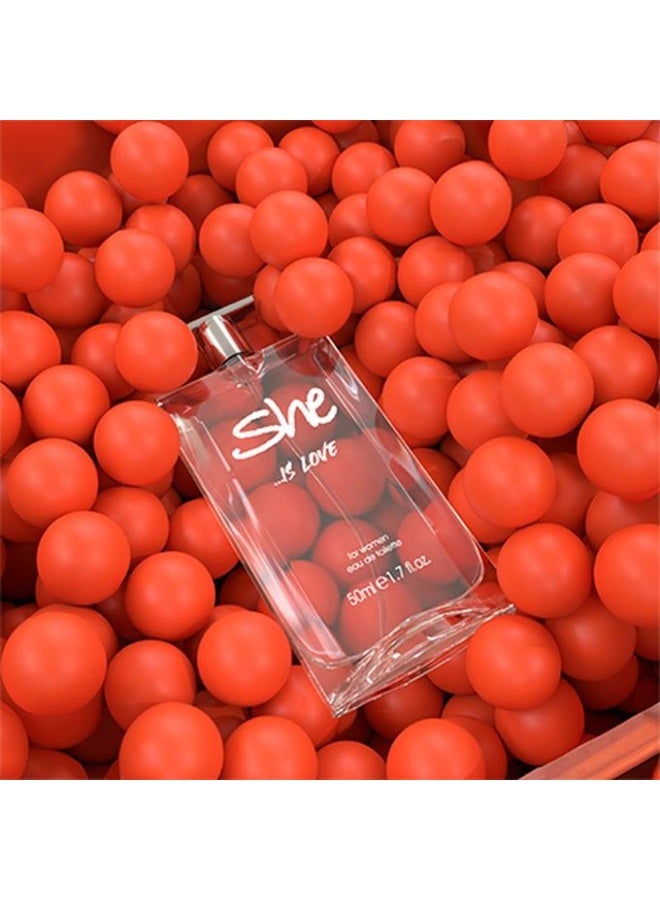 SHE IS LOVE EDT Women - 50ml - Image 3