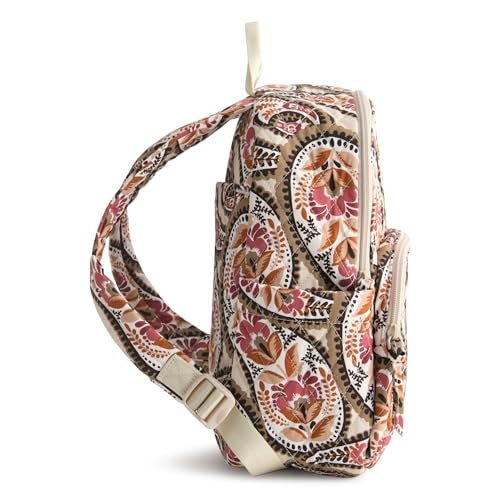 Vera Bradley Women's Premium Cotton Small Banbury Backpack, Blooming Paisley, One Size - Image 5