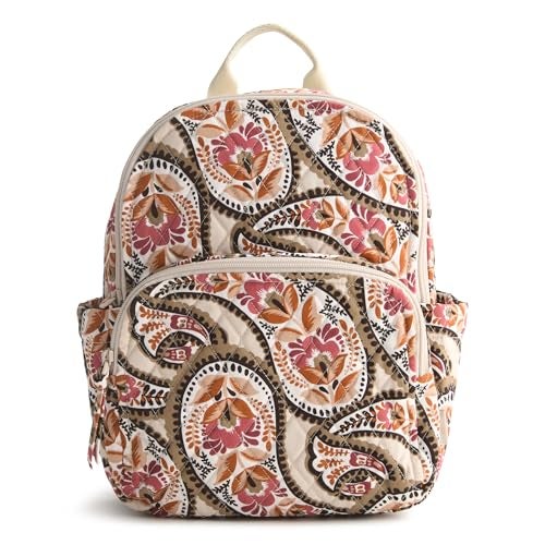 Vera Bradley Women's Premium Cotton Small Banbury Backpack, Blooming Paisley, One Size - Image 4