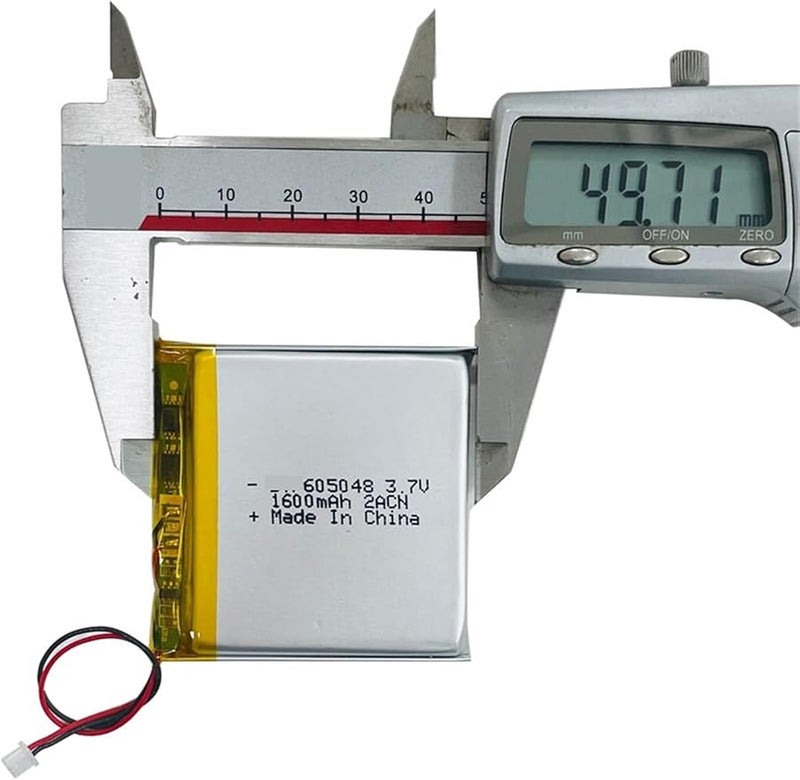 605048 3.7V 1600mAh Rechargeable Lithium Polymer Battery 1PCS - Image 5
